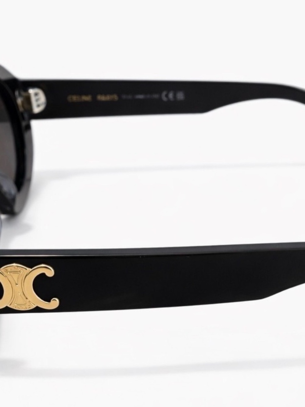 Celine Black Sunglasses with Gold Logo Case - Picture 3 of 4